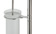 Bright chrome freestanding toilet-roll holder brush holder