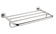 Chromed st. st. towel shelf with rail