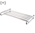 Sinble towell shelf with rail