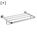 Chromed st. st. towel shelf with rail