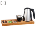 Set Xanthic wood. Kettle + Tray