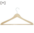 Wood hanger with normal hook