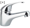 Single-lever basin mixer