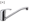 Single-lever tube spout kitchen sink mixer