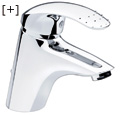 Single-lever basin mixer